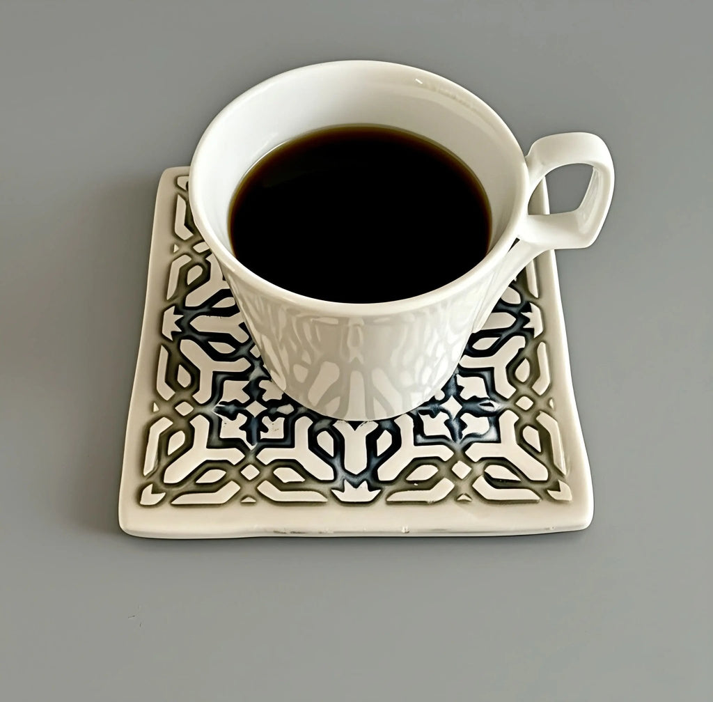 Carreaux de céramique artisanal Motif géométrique marocain 10x10 cm - asceramique