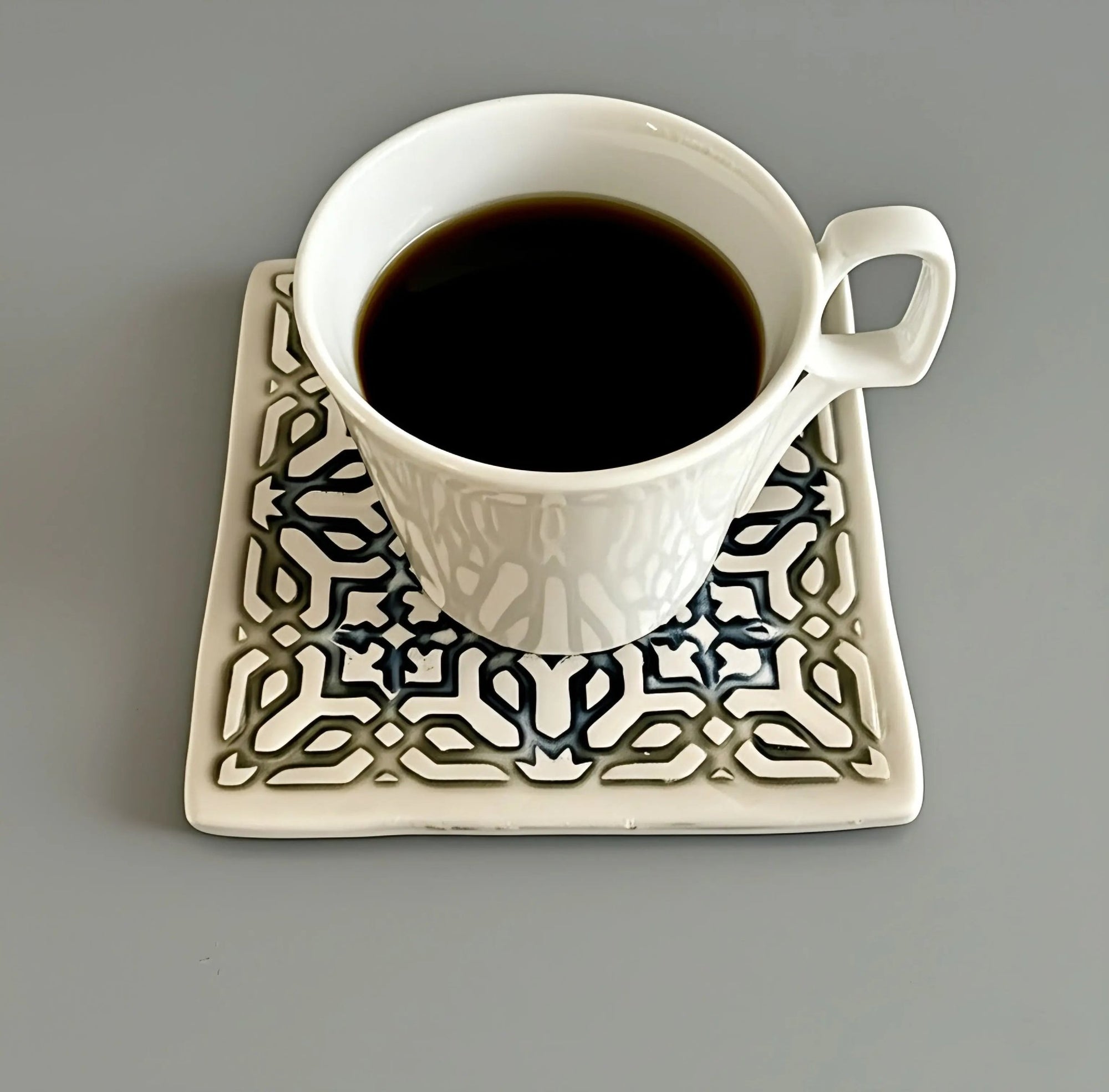Carreaux de céramique artisanal Motif géométrique marocain 10x10 cm - asceramique