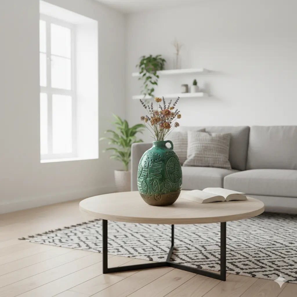 Cruche décorative en céramique tamegroute art marocain - asceramique