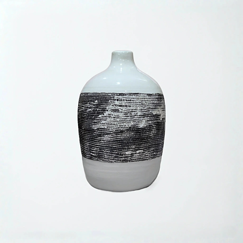 Gourde et Vase Écorce en Céramique – Vase Artisanal Bicolore. - asceramique