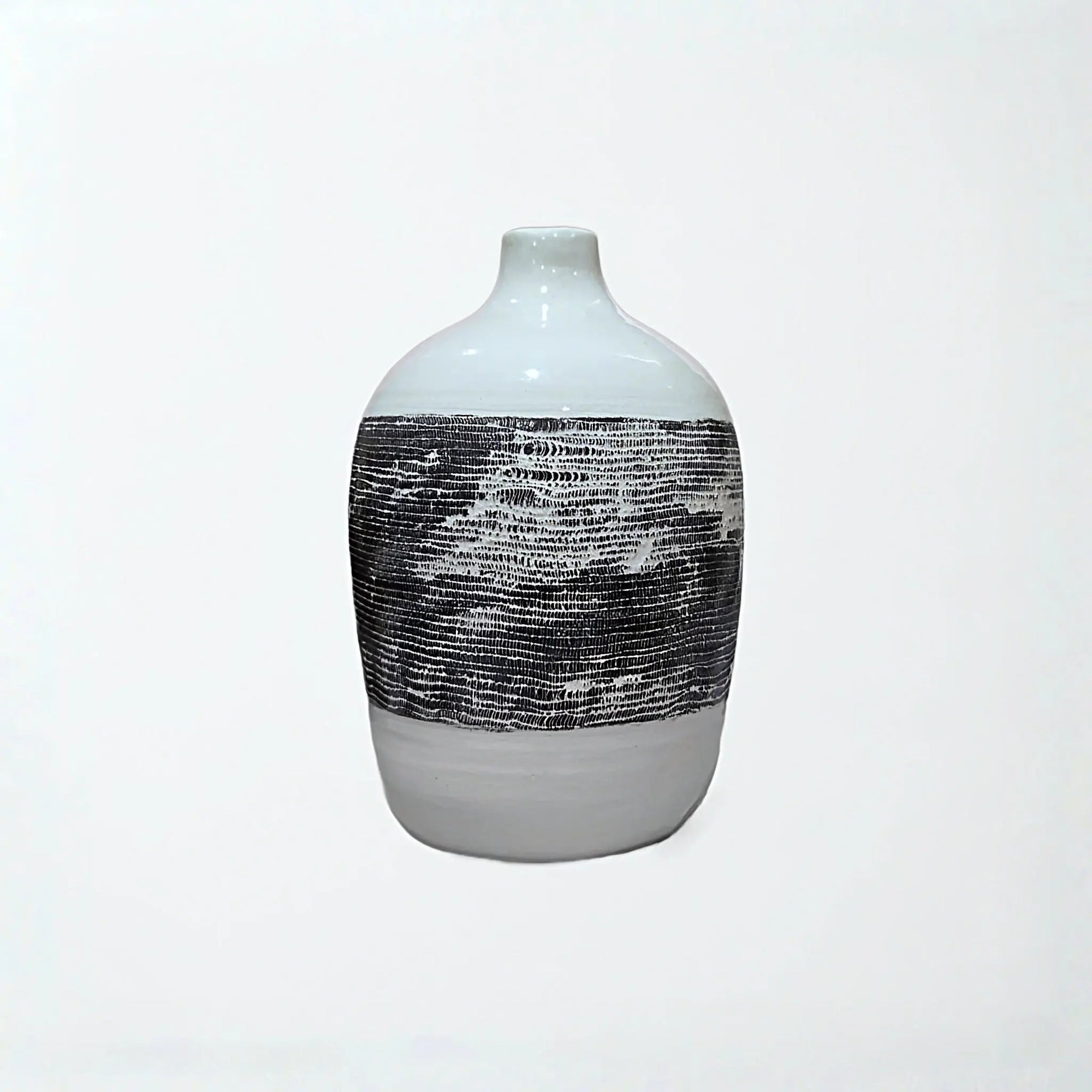 Gourde et Vase Écorce en Céramique – Vase Artisanal Bicolore. - asceramique