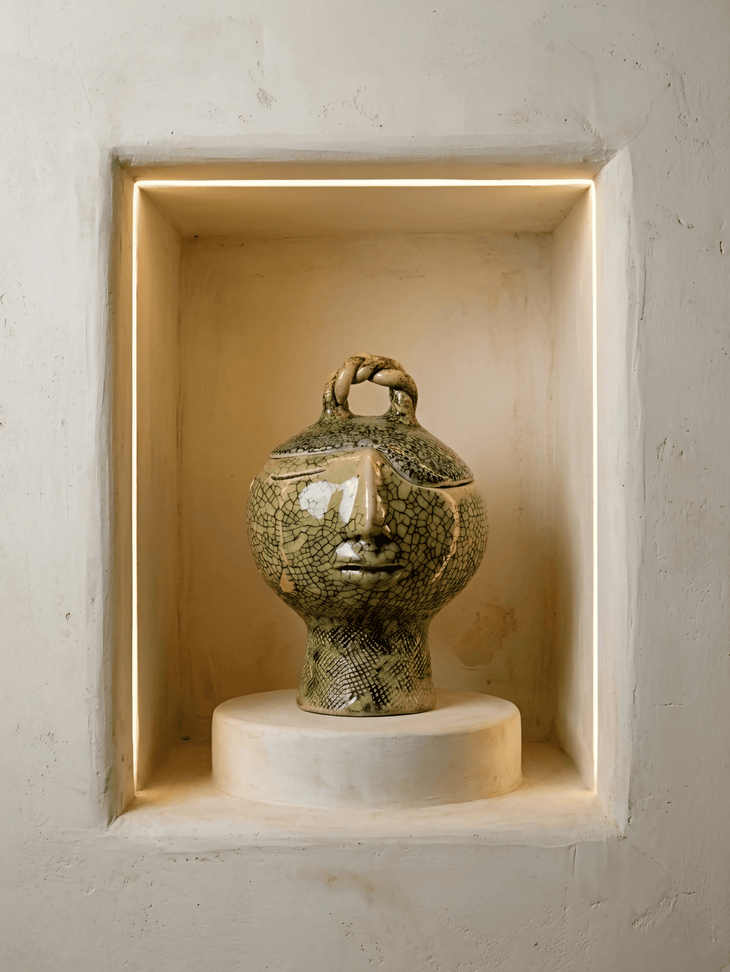 L'Urne à Secrets "Sérénité" – Céramique d'Art Craquelée - asceramique