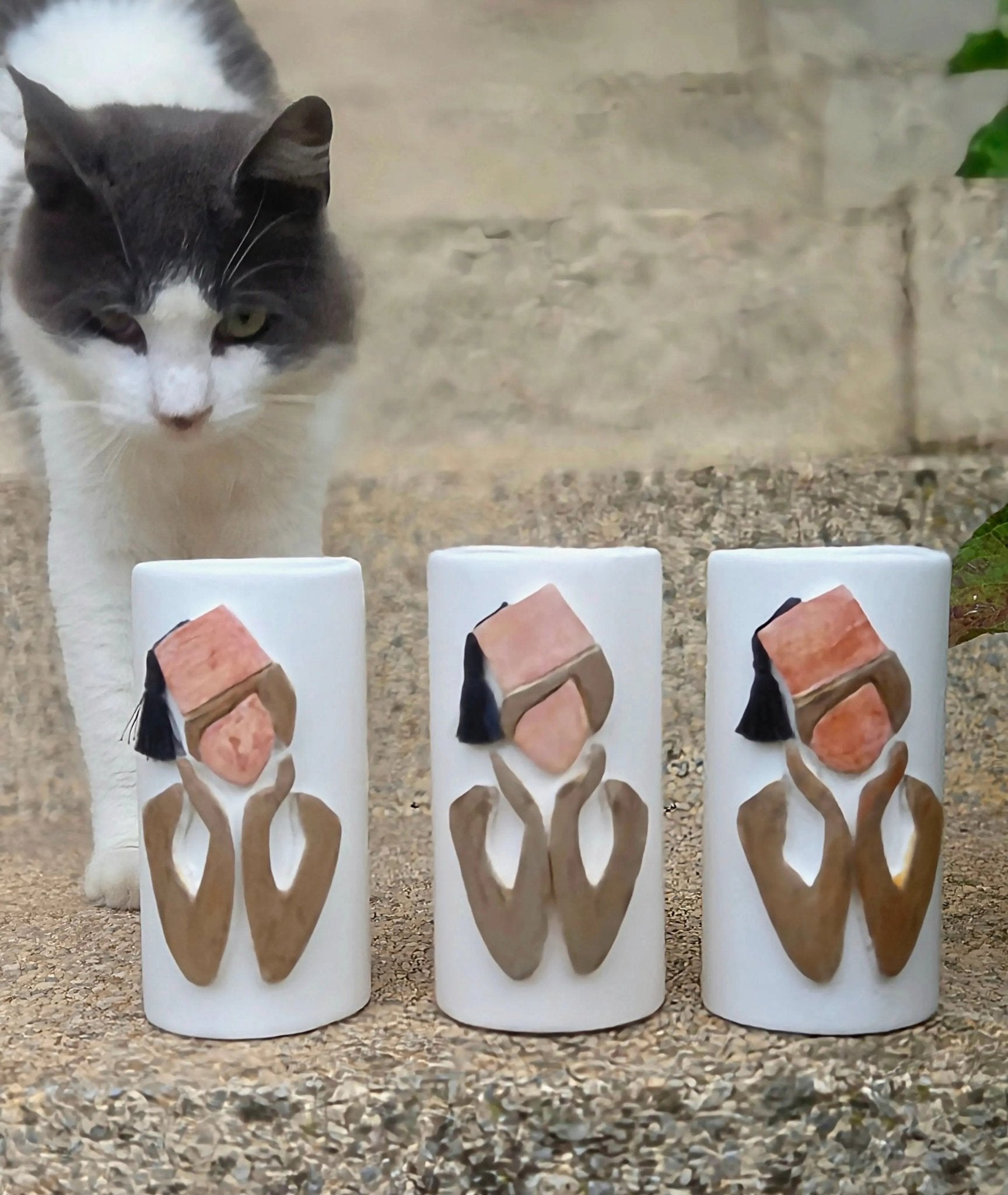 Petit Vase Céramique d'Art "Tarbouche" - Pièce Unique - asceramique