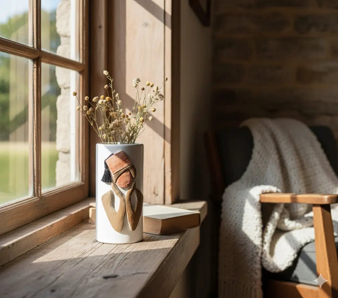 Petit Vase Céramique d'Art "Tarbouche" - Pièce Unique - asceramique