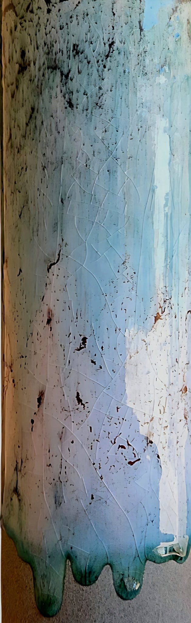 Vase Cylindrique Aurore Boréale en Céramique Unique - asceramique