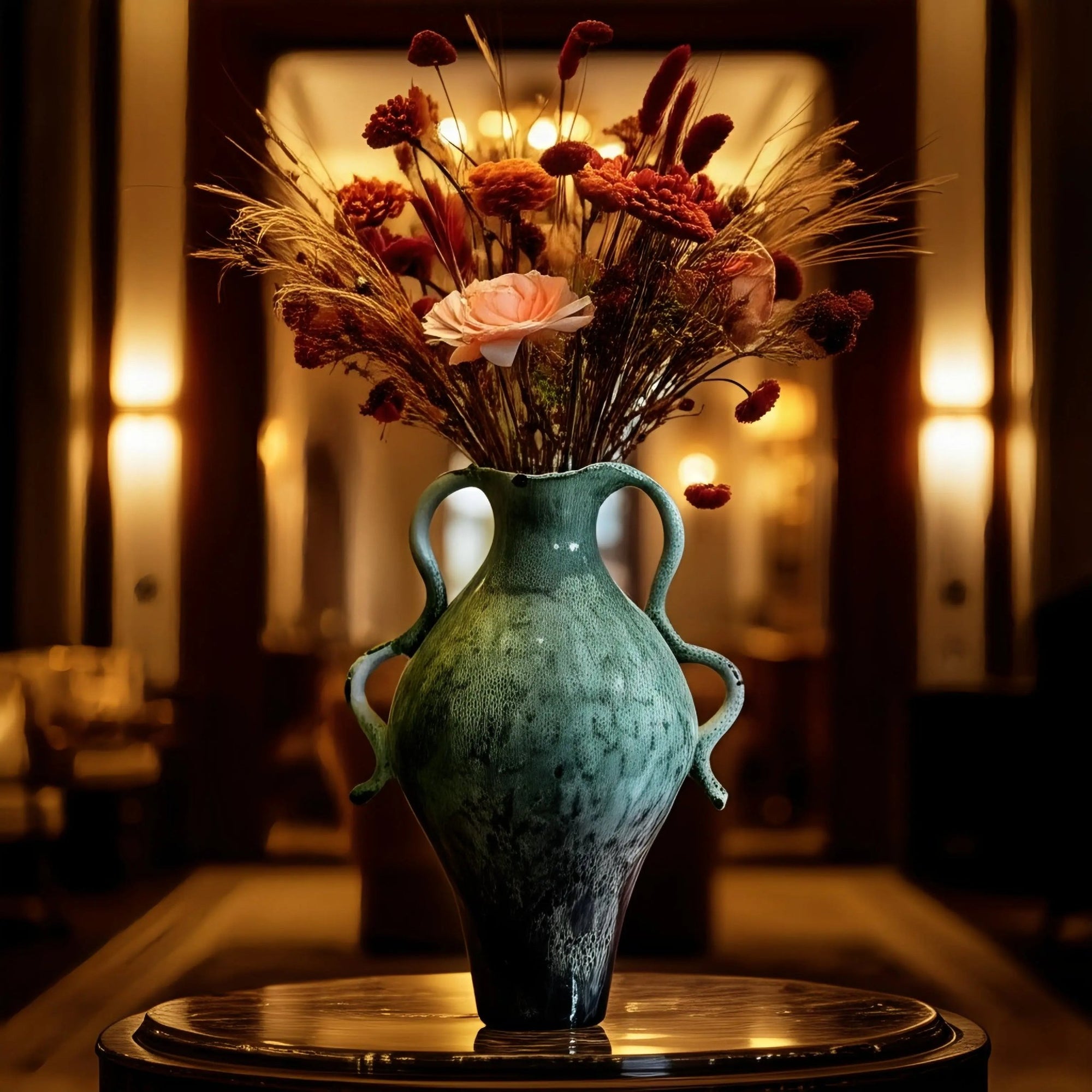 Vase Écho Design avec Anses - Idéal pour Décoration Bohème Chic - asceramique