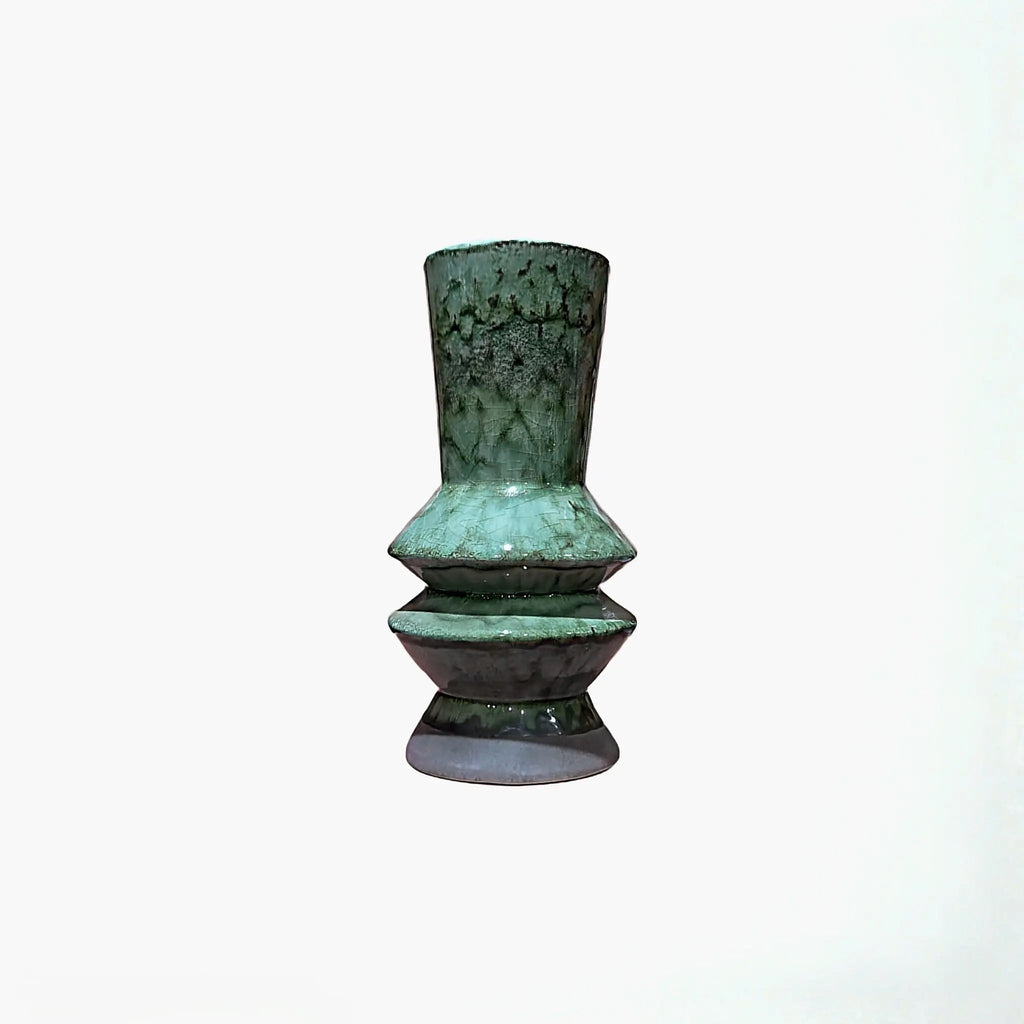 Vase en céramique Abysse Tamgroute, une pièce décorative unique. - asceramique