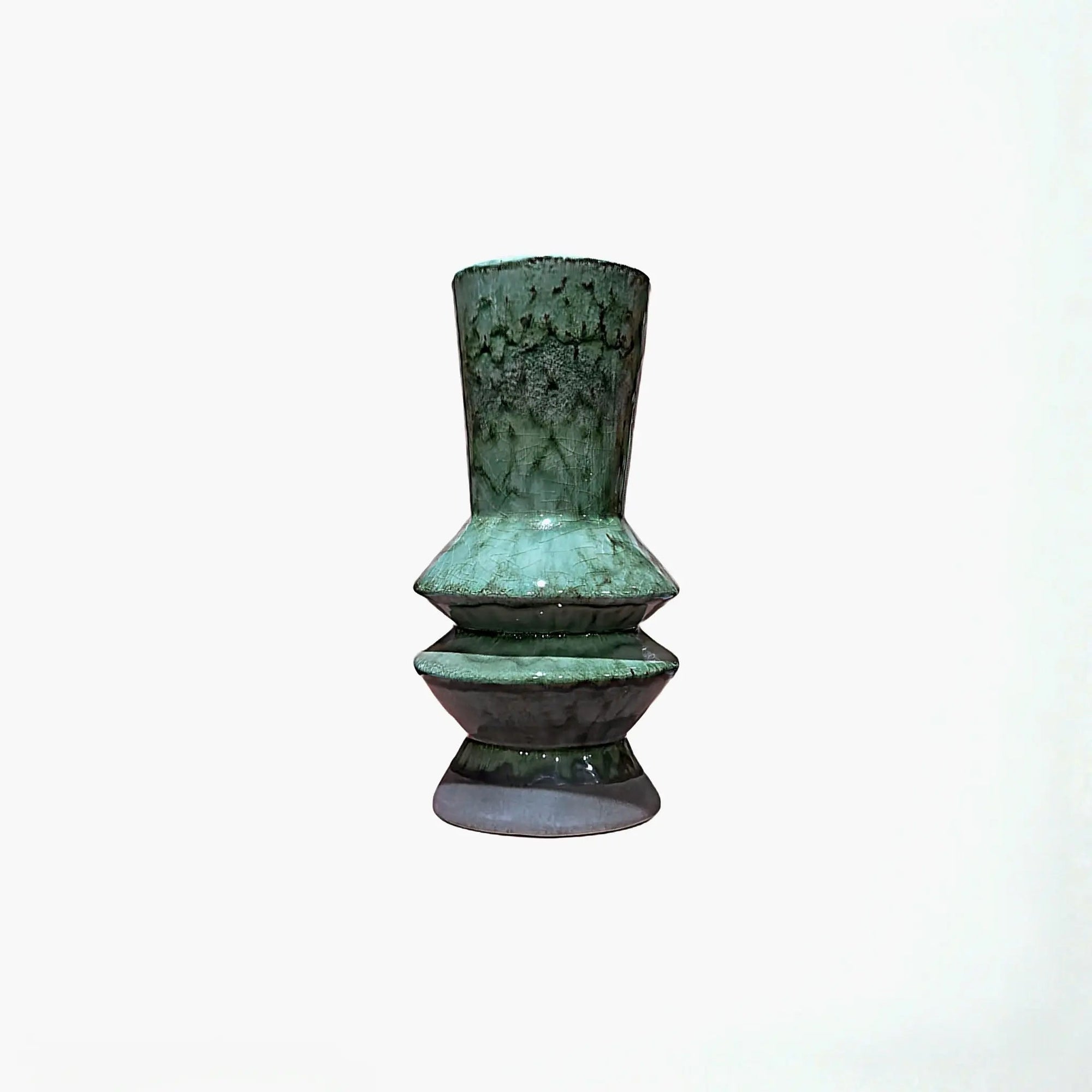 Vase en céramique Abysse Tamgroute, une pièce décorative unique. - asceramique