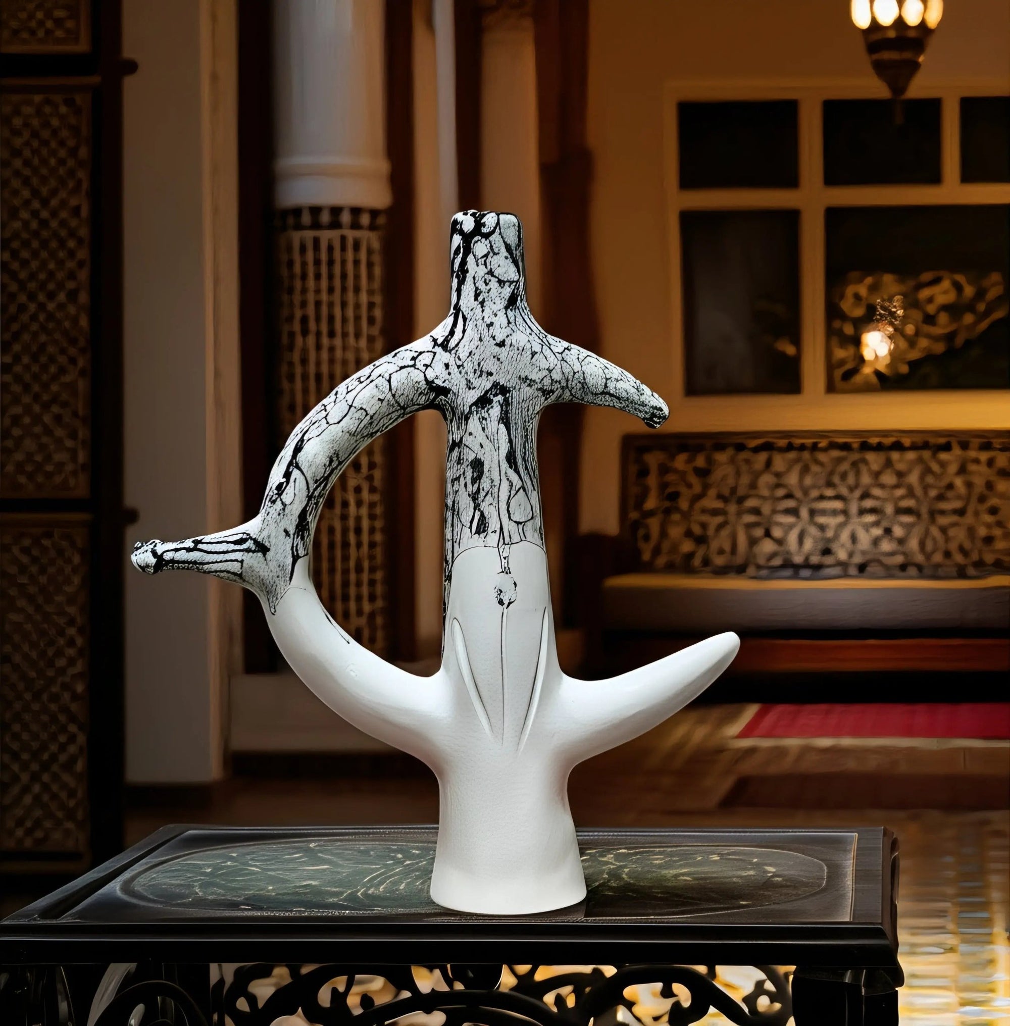 Vase Fibule Amazigh - Pièce Unique en Céramique d'Art - asceramique