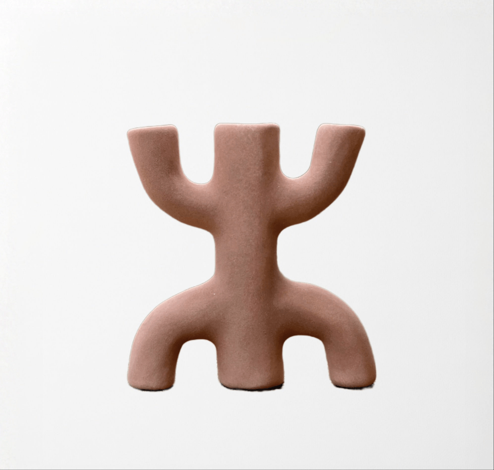 Vase Tifinar Céramique Rose Mat - Décoration Maison Minimaliste Moderne - asceramique